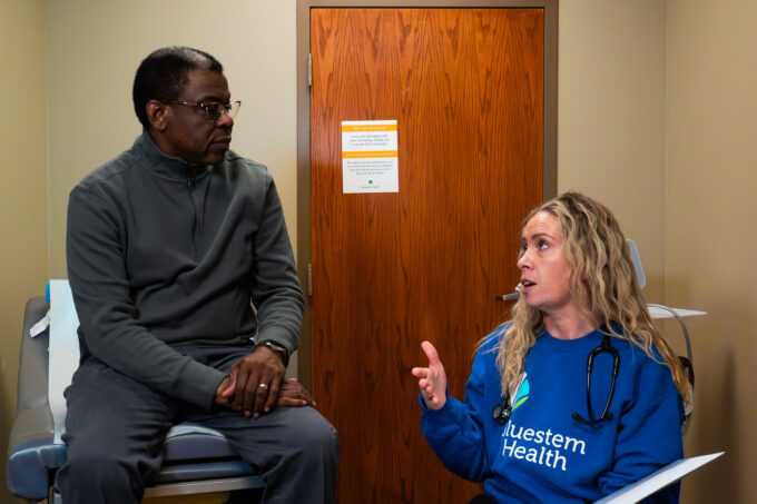 patient with Bluestem Health Behavioral Health provider